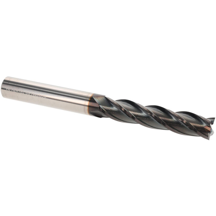 5/8" 4-Flute Solid Carbide Square End Mill, TiCN - Hertel 750306