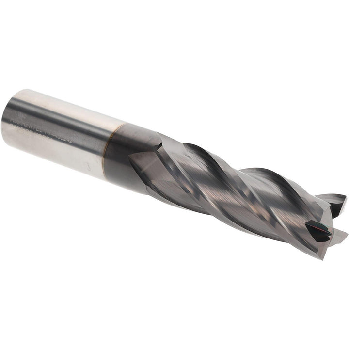 1" 4-Flute Solid Carbide Square End Mill, TiCN - Hertel 750259