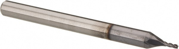 1/32" 4-Flute Solid Carbide Square End Mill, TiCN - Hertel 750472