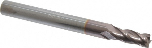7/32" 4-Flute Solid Carbide Square End Mill, TiCN - Hertel 750690