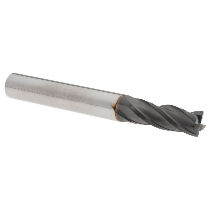 9/32" 4-Flute Solid Carbide Square End Mill, TiCN - Hertel 750656