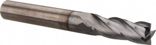 5/16" 4-Flute Solid Carbide Square End Mill, TiCN - Hertel 750379