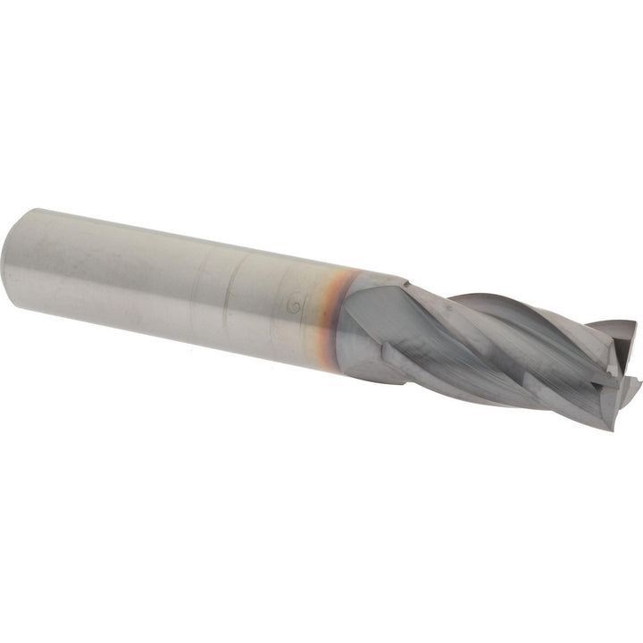 7/16" 4-Flute Solid Carbide Square End Mill, TiCN - Hertel 750632