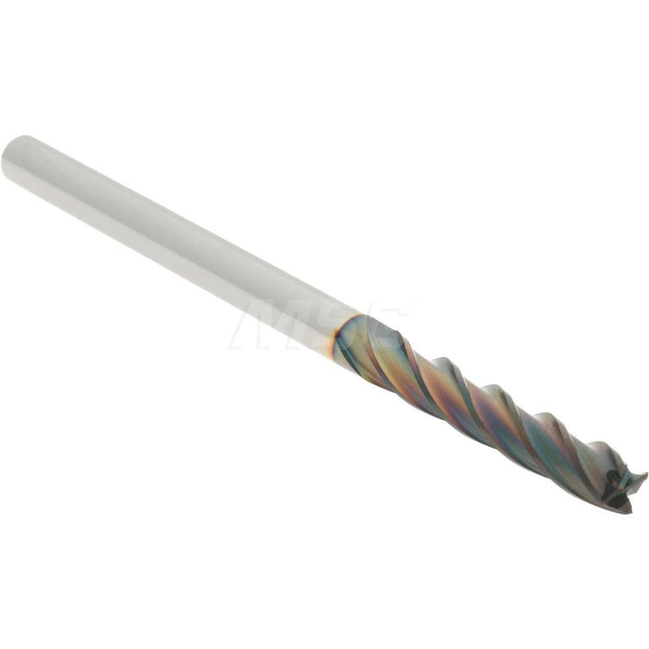 1/8" 4-Flute Solid Carbide Square End Mill, TiCN - Hertel 750374