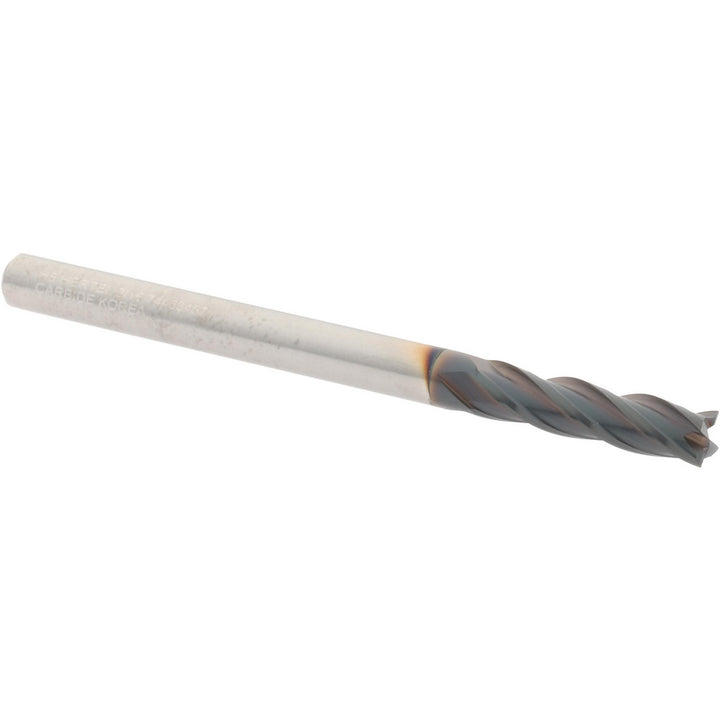 3/16" 4-Flute Solid Carbide Square End Mill, TiCN - Hertel 750287