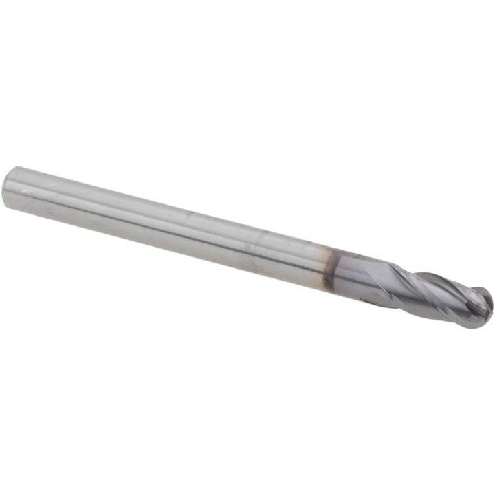 1/8" 4-Flute Solid Carbide Ball End Mill, TiCN - Hertel EG99924516