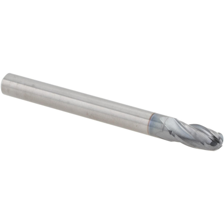 3/16" 4-Flute Solid Carbide Ball End Mill, TiCN - Hertel EG99924521