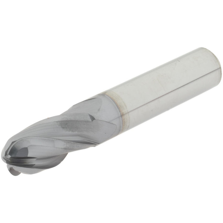 1/2" 4-Flute Solid Carbide Ball End Mill, TiCN - Hertel EG250032