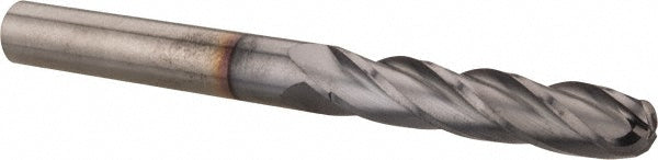 3/8" 4-Flute Solid Carbide Ball End Mill, TiCN - Hertel EG062024