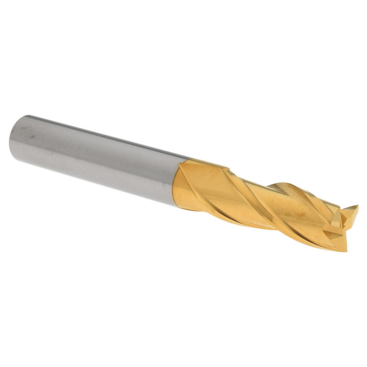 5/16" 3-Flute Solid Carbide Square End Mill, TiN - Hertel 750664