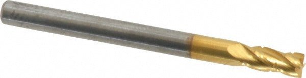 0.125" 4-Flute Solid Carbide Roughing End Mill, TiN - Hertel C430S1250-C1