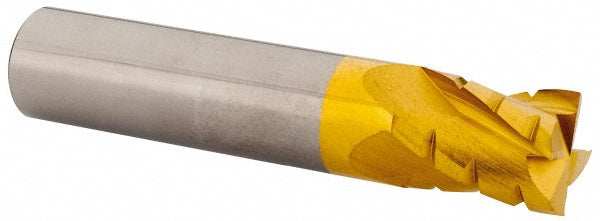 0.5" 4-Flute Solid Carbide Roughing End Mill, TiN - Hertel 2500512