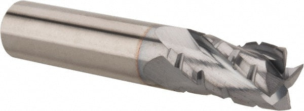 0.375" 4-Flute Solid Carbide Roughing End Mill, TiCN - Hertel 2500505