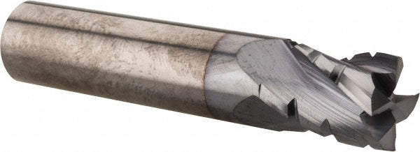 0.5" 4-Flute Solid Carbide Roughing End Mill, TiCN - Hertel C430S5000-C4