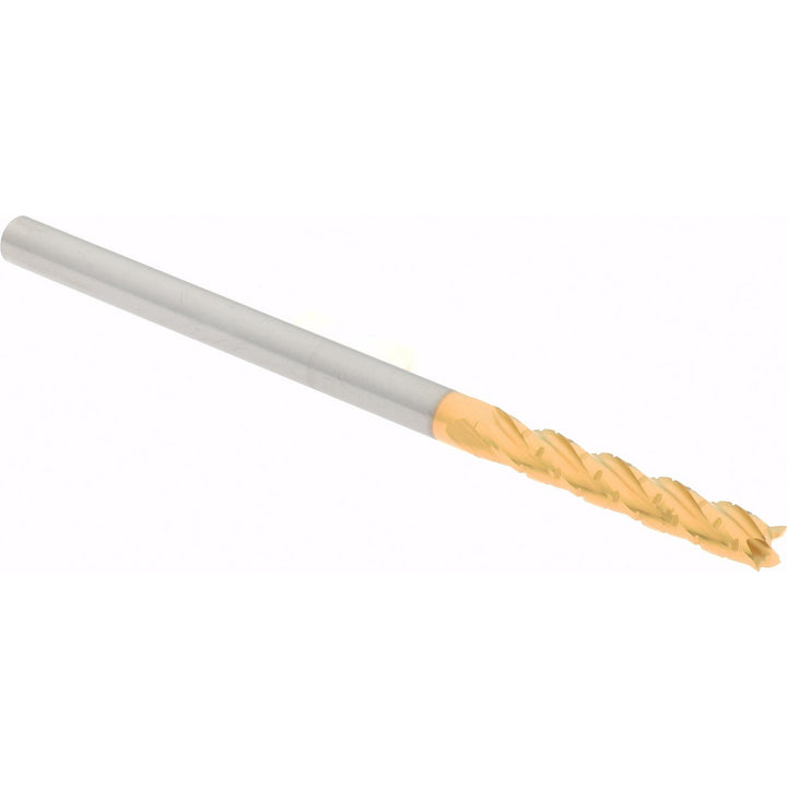 0.125" 4-Flute Solid Carbide Roughing End Mill, TiN - Hertel 2500488