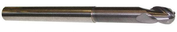 1/2in" 3-Flute Solid Carbide Ball End Mill, AlTiN - ProMax 113-03264