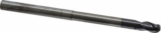 1/4in" 3-Flute Solid Carbide Ball End Mill, AlTiN - ProMax 113-01664