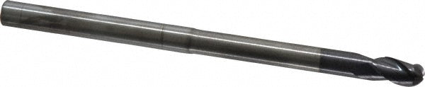1/4in" 3-Flute Solid Carbide Ball End Mill, AlTiN - ProMax 113-01664