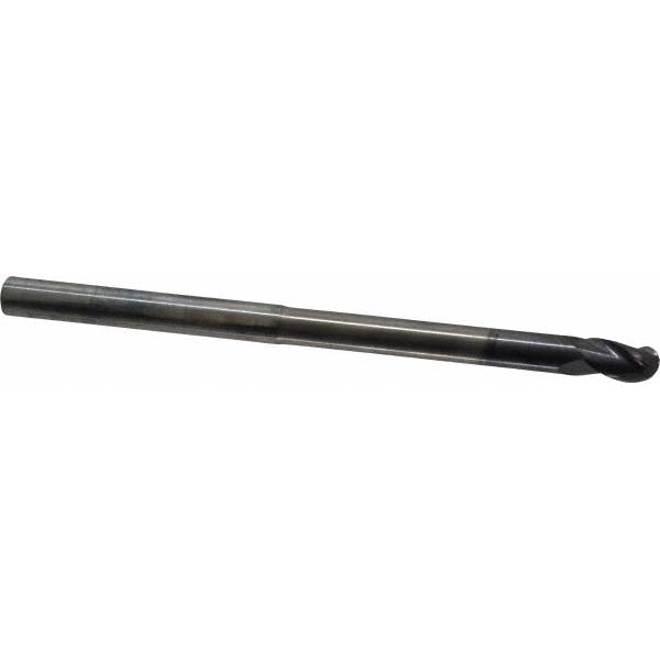 3/8in" 3-Flute Solid Carbide Ball End Mill, AlTiN - ProMax 113-02474