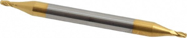 3/64" 4-Flute Solid Carbide Ball End Mill, TiN - Hertel E699924405