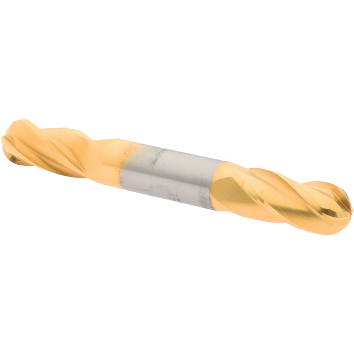1/2" 4-Flute Solid Carbide Ball End Mill, TiN - Hertel E699924427