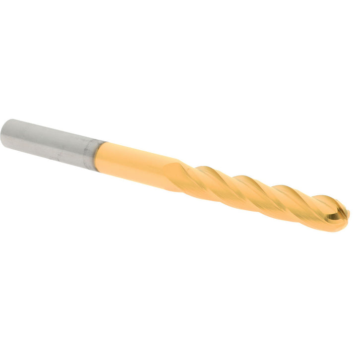 5/16" 4-Flute Solid Carbide Ball End Mill, TiN - Hertel E6062020