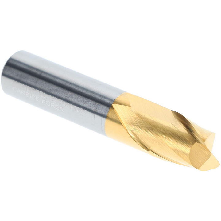 1/2" 2-Flute Solid Carbide Square End Mill, TiN - Hertel 750562