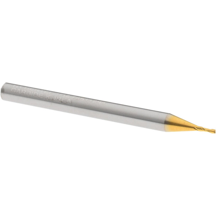 1/32" 2-Flute Solid Carbide Square End Mill, TiN - Hertel 750645