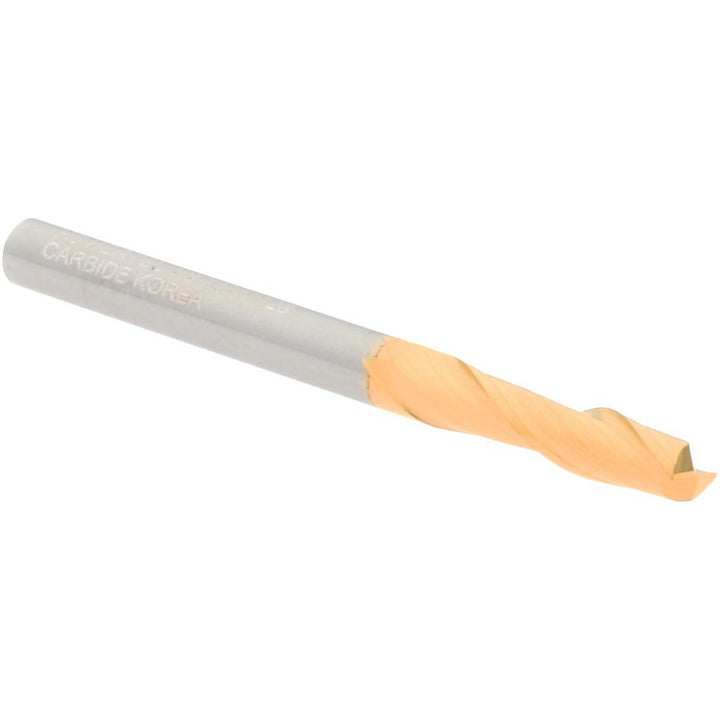 1/8" 2-Flute Solid Carbide Square End Mill, TiN - Hertel 750414
