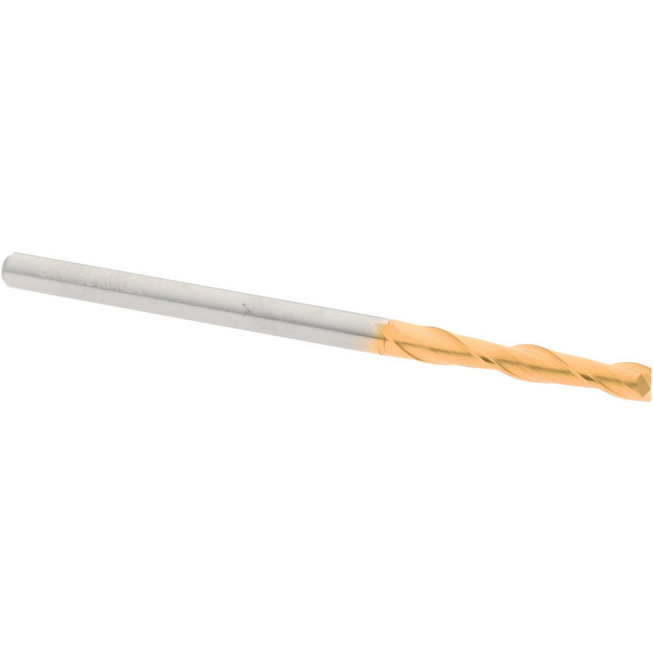 1/8" 2-Flute Solid Carbide Square End Mill, TiN - Hertel 750622