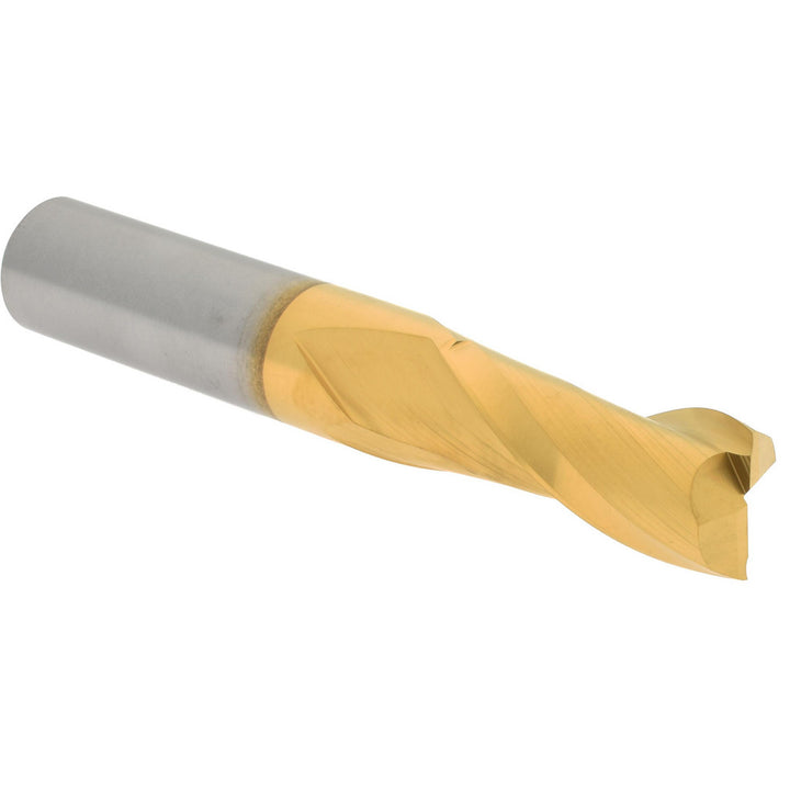 7/16" 2-Flute Solid Carbide Square End Mill, TiN - Hertel 750698