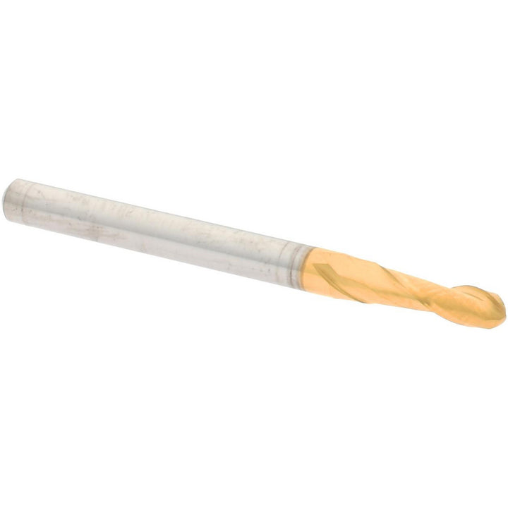7/64" 2-Flute Solid Carbide Ball End Mill, TiN - Hertel E6249007