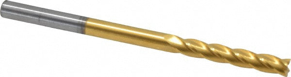 1/4" 2-Flute Solid Carbide Ball End Mill, TiN - Hertel E6018016
