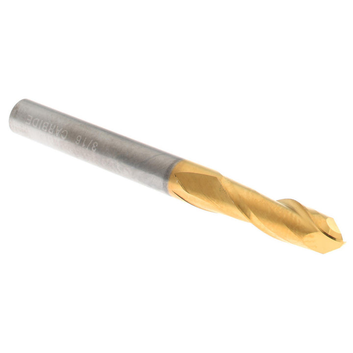 3/16" 2-Flute Solid Carbide Ball End Mill, TiN - Hertel E6249012