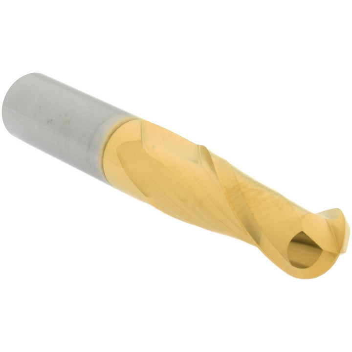 3/4" 2-Flute Solid Carbide Ball End Mill, TiN - Hertel E6014048