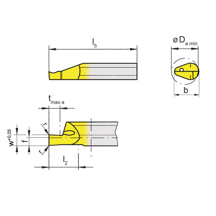 Grooving Tools - HORN R105083028TI25