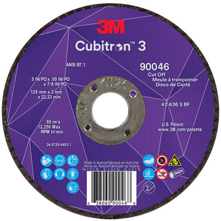 5 x 0.09" 36-Grit Precision Shaped Ceramic Grinding & Cutoff Wheel - 3M 7100304011