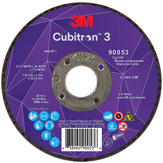 4-1/2 x 0.04" 60-Grit Precision Shaped Ceramic Grinding & Cutoff Wheel - 3M 7100304308