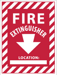 Fire Extinguisher Location: ____ Sign - AccuformNMC FXPSELR