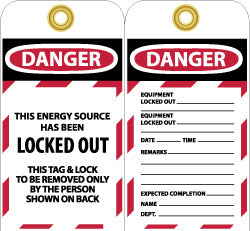 DANGER Tag - AccuformNMC LOTAG24