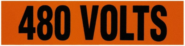 480 Volts Label - AccuformNMC JL22010O
