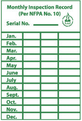 Monthly Inspection Record Sign - AccuformNMC ML1