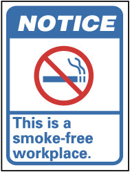 Notice - This Is a Smoke-Free Workplace Sign - AccuformNMC NGA1RB