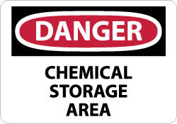 CHEMICAL STORAGE AREA Sign - AccuformNMC D239PB