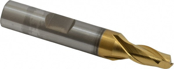1/4" 2-Flute Cobalt Square End Mill, TiN - OSG 5200305