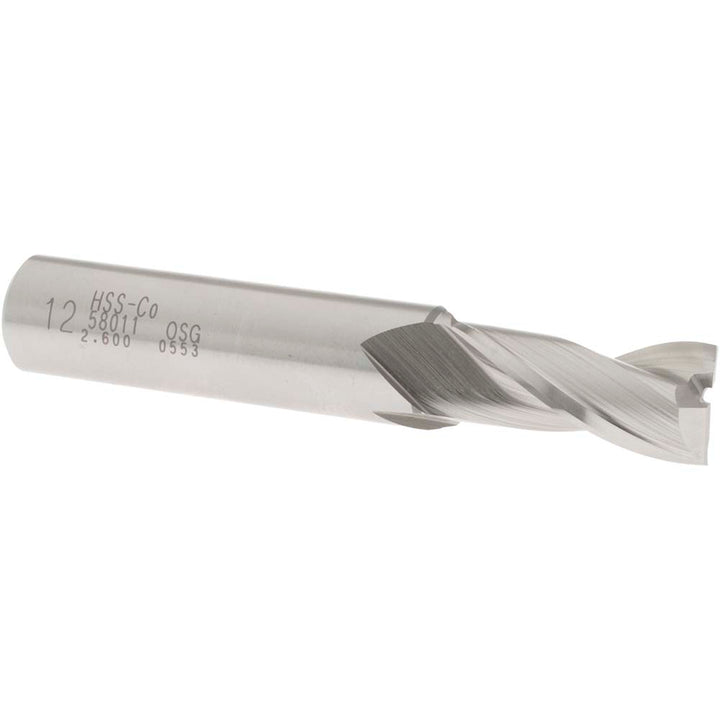 0.4724" 2-Flute Cobalt Square End Mill - OSG 5801100