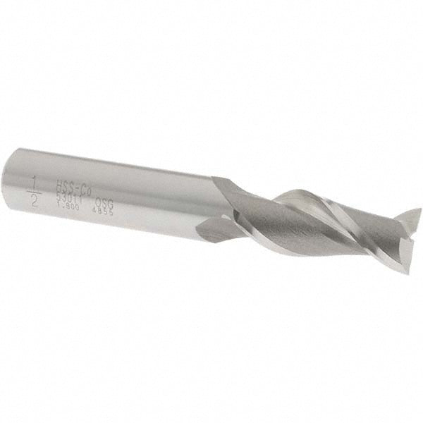 1/2" 2-Flute Cobalt Square End Mill - OSG 5301100
