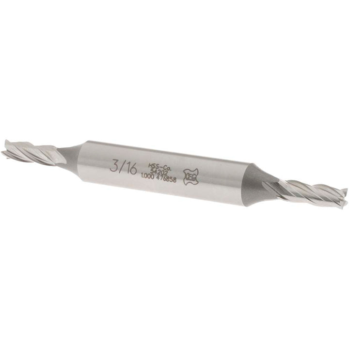 3/16" 4-Flute Cobalt Square End Mill - OSG 5420200