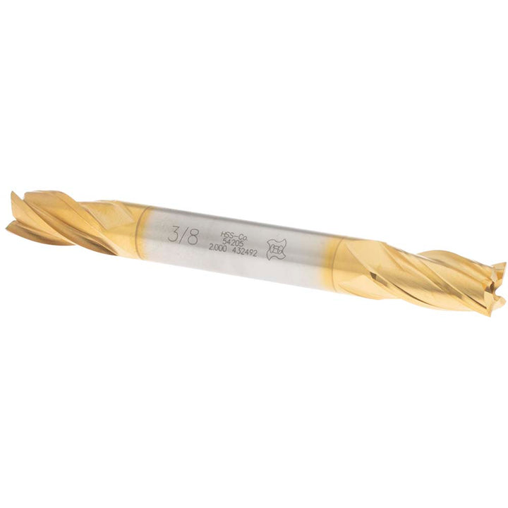 3/8" 4-Flute Cobalt Square End Mill, TiN - OSG 5420505