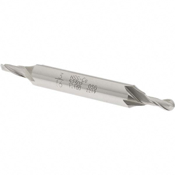 3/16in" 2-Flute Cobalt Ball End Mill - OSG 5230200